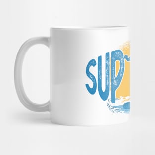 SUP Girl Standup Paddle Board Vintage Gift Mug